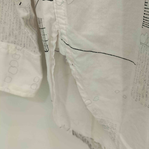 エンジニアードガーメンツ Engineered Garments 総柄 バンドカラー 総柄 長袖 シャツ メンズ import:XS